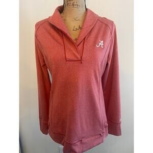Cutter & Buck Alabama Quarter Zip Long Sleeve Top Roll Tide Size Medium